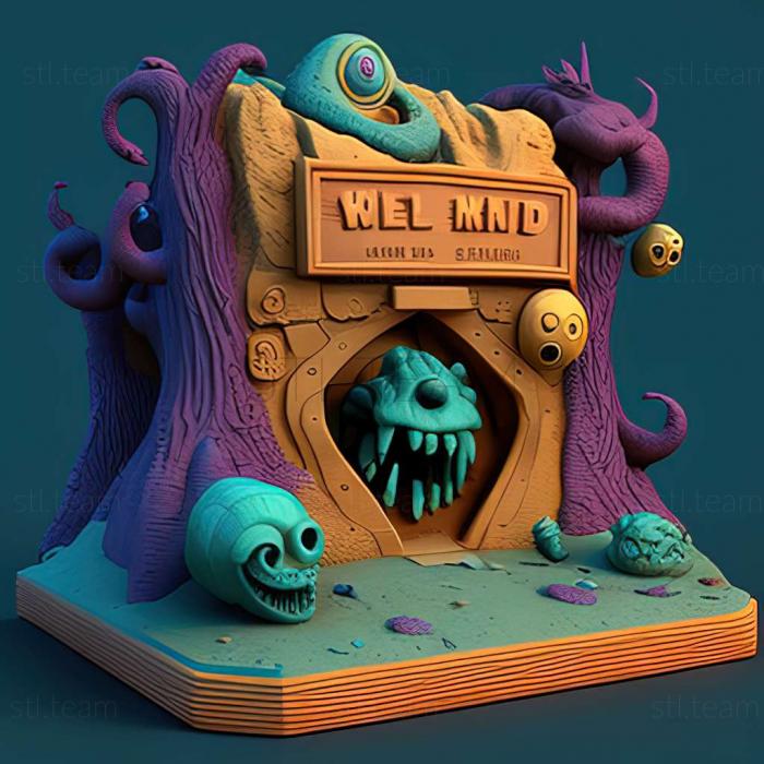 3D model Monsters IncScare Island game (STL)